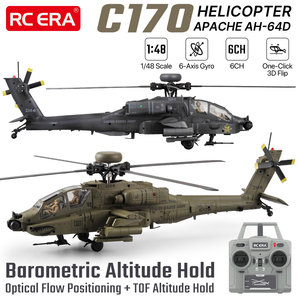 Rc Helicopter Large - Радиоуправляемый вертолет RC ERA 1/48, 6-канальный,