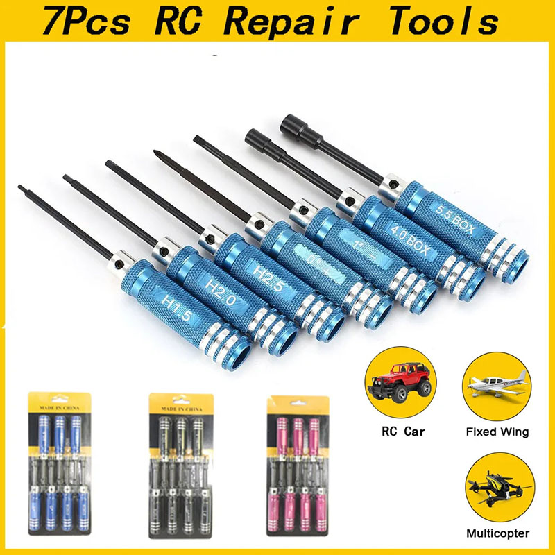Rc Helicopter Tool Kit - Набор из 7 шестигранных ключей для