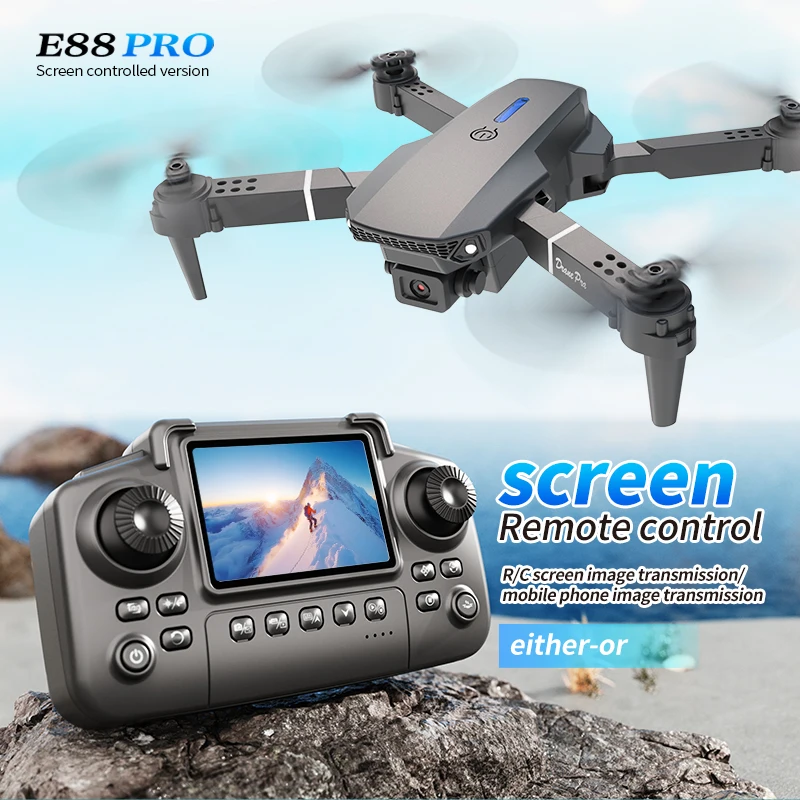 Rc Helicopter Electric - Профессиональный дрон E88 PRO с экраном