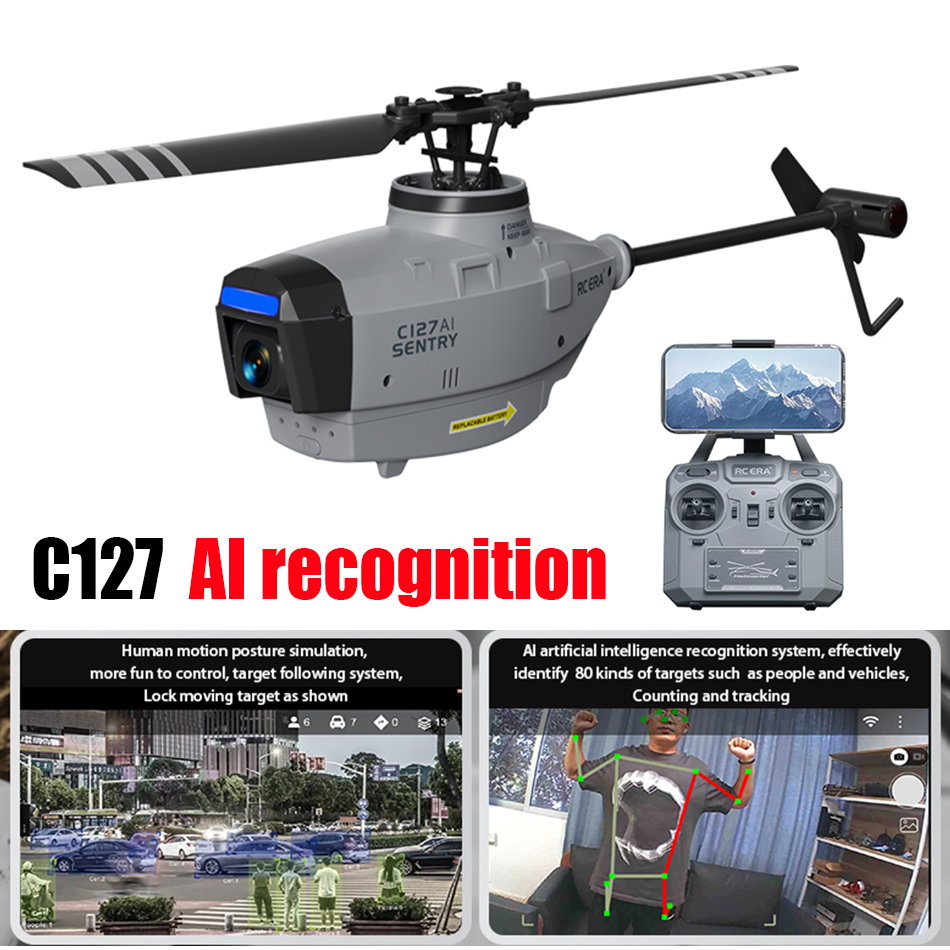 Rc Helicopter Single Rotor - RC ERA C127 AI Sentry Мини-бесщеточный