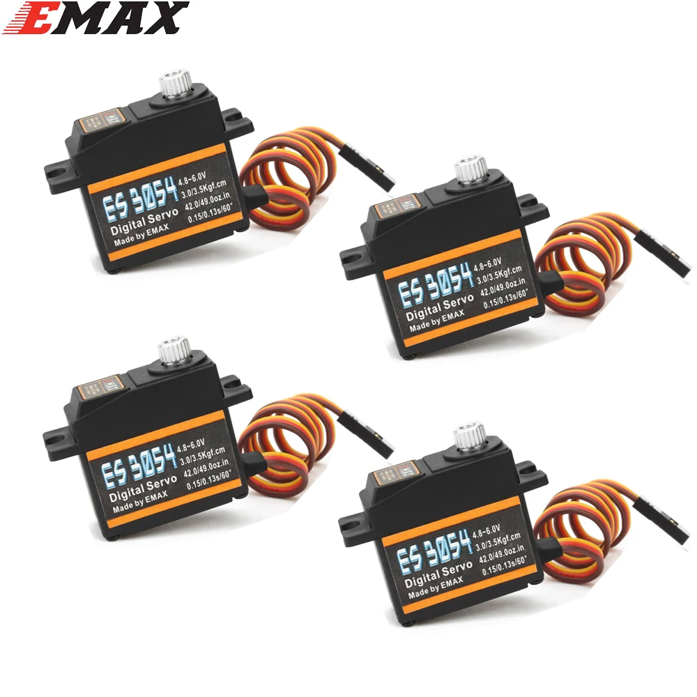 Rc Helicopter Servo - EMAX ES08MDII ES08MD II металлическая Шестерня