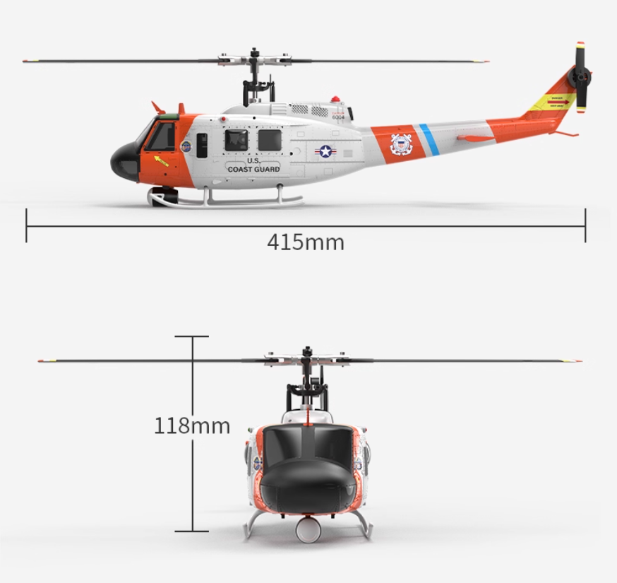 YUXIANG F07S аккумулятор UH-1  – обзор и цена Rc Helicopter Coaxial